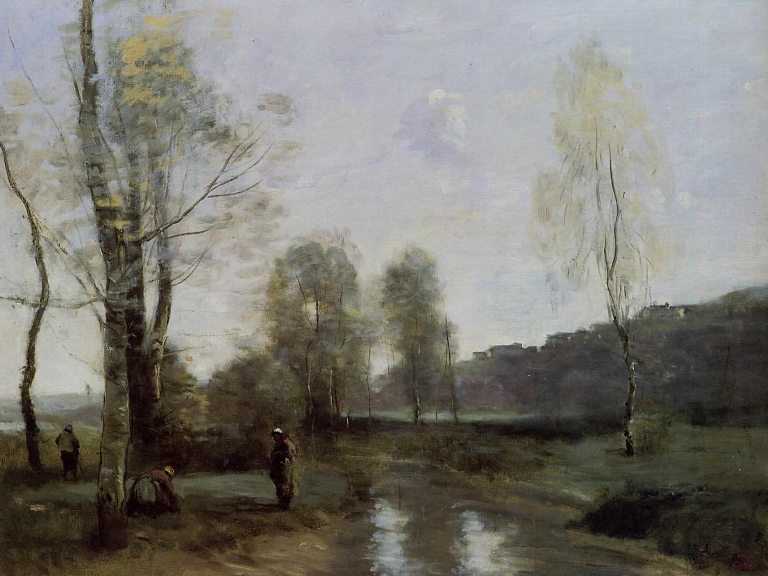 Jean-Baptiste-Camille Corot Canal in Picardi